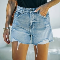 Strungten Fashion Women-ova prelomljena gumb High Elastic ženske kratke hlače Atletski kratke hlače