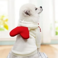 Majica za malu pseću haljinu sa psom haljine slatki meki pulover kućni ljubimci prozračna dukserica štenadska odjeća zimske odjeće bež x-velika