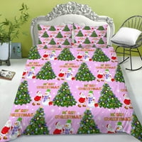 Jedinstveni dizajn Duvet pokriva božićni stil posteljina Podesite mikrofiber poliester kućni tekstil