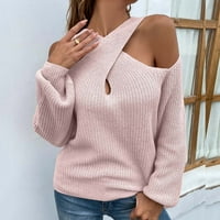 Ketyyh-Chn Ženski džemperi plus veličine Plišani džemperi džepovi Outerwear Dugmes Cardigan Coat Pink,