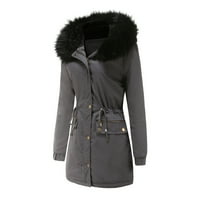 Plus sizeni zimski kaput duga jakna Ženski zadebljani kaput plus veličina topla Trendi zimska obložena