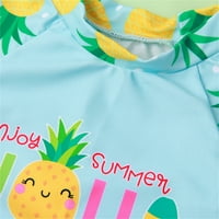 Eczipvz Baby kupaći kostim djevojkom Toddler Ljeto djevojke bez rukava ružičaste plave boje crtani ruffles