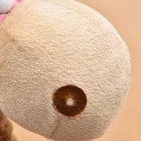 Pnellth PET žvakati igračku Interaktivni crtani žirafski oblik psa škripavska igračka mekana i plišana