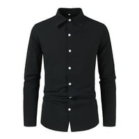Modni brendovi muškarci majice casual dugih rukava od pulover novih dolazaka mock izrez opuštena fit košulja poklon prihvatljiva crna 4xl