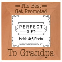 Poklon za djed najbolje se promovirati u djed drveni laserski okvir za laser