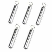 Alohelo Key FOB -Cigarette CASE Mini aluminijski lanac ključa za muškarce Ženska okrugla torbe