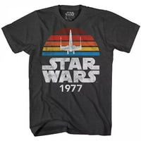 Star Wars Vintage Nestrgani logotip X-Wing Style majica-2xlarge