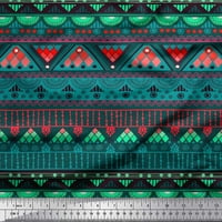 Soimoi Satin Silk tkanina Geometrijska i polumala Dekorativna ispis tkanina od dvorišta široka