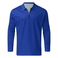 Objave za muškarce muški ležerni prugasti ispis dva odijela sa zatvaračem na dugim rukavima TOP bluza odijelo za povučene džepne hlače postavljene plave boje
