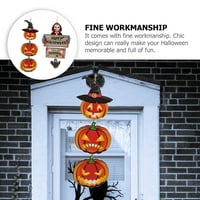 Halloween bundevi i duhovinski stil viseći znak Noć vještica Znak vrata Halloween Decor