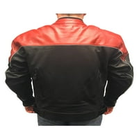 Redline Muška trkačka oklop Premium jakna, dvotonska koža M-RBR