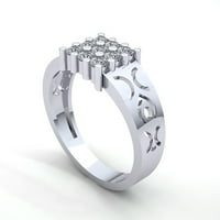 Prirodni ručni rez dijamant 2carat Moderni angažman godišnjica prstena od punog 10k ruža, bijela ili