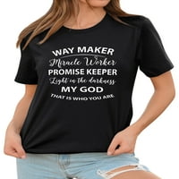 Ženska način Maker čuda Radničko pismo Ispis TEE Funny Style majica