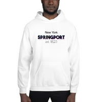 3xl Tri Color Springport New York Dukserice pulover po nedefiniranim poklonima