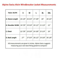 Alpine švicarska muška jakna lagana jakna Ležerne prilike vjetrenjača