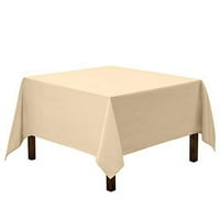 Gee Di Moda Trgovni stolnjak - Bež kvadratna stolna krpa za kvadratne ili okrugle stolove u poliesteru za pranje - odličan za stol za buffet, zabave, za odmor, vjenčanje i mor