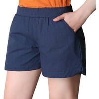 NOLLA Ženske vruće hlače Bermuda kratke hlače Elastični struk Mini pantalone Dame Dame Baggy dno Visoko