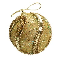 Pgeraug Božićni privjesak Božićni rivestone Glitter Baubles Balls Xmas Tree Ornament ukras visi zlato