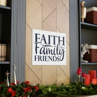 Wits Fight Walls Faith, Family, Friends Matthew 12: Christian Wall Art Print spreman za objesiti neumljeno