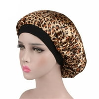 Mairbeon Women Mode Cvjetni print Satin Wide ivice za spavanje Kape za kosu