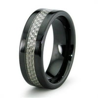 Keramički prsten sa ugljičnim vlaknima - veličina 10.5