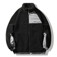 Zimske jakne za muškarce sa patentnim zatvaračem Sherpa Fleece modni postolje COLLAR FULL-ZIP SHAGGY DESTSIRT TOPLJENI KAO