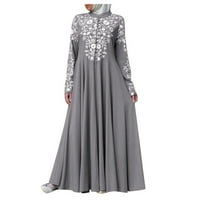 Halter haljina casual haljine za žene za šivanje haljina čipka Jilbab Ženska haljina Abaya Maxi Kaftan