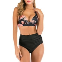 Ouneed Women's New Split kupaći kostim seksi povremeni ispis kupaći kostim bikini