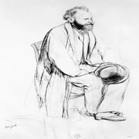 Edouard Manet. Nfrench slikar. Crna kreda i EstompE crtanje Edgar Degas. Poster Print by