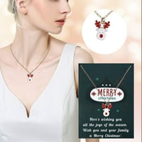 Kreativni božićni pokloni Santa ogrlica za porodični nakit pokloni modna zvona šarm ogrlica