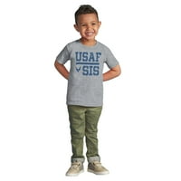 Air Force USAF Sis sestra Toddler Boy Girl majica Dojenčad Toddler Brisco Brends 2T