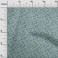 Onuone poliester Spande plava tkanina Geometrijska šivaća materijal za ispis tkanina sa dvorištem širom