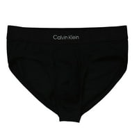 Calvin Klein Muški crni reljefni logotip pamučne hipsterene gaćice, veličina male