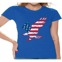 Newkward Styles Veteran majica Veteran majica Veteran majica za djevojke Eagle američka majica za zastavu Eagle majica za veteran US veteran odjeću američka zastava majica za majicu za maju
