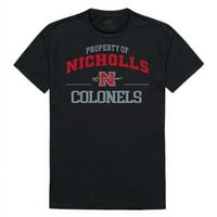 Republička odjeća 517-138-E27- Nicholls State University College Majica za na fakultetu - crna, ekstra