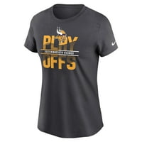 Žene Nike Grey Minnesota Vikings NFL doigravanje Ikonična majica