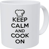 Budite mirni i kuhajte na šeširu Chef HAP-a smiješna šolja za kafu