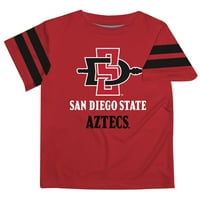 Dojenčad San Diego State Aztecs kardinalne pruge na majici s rukavima