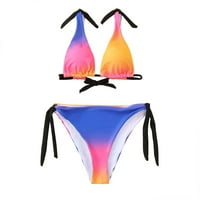 Žene kupaćih kostima dqueduo Ženski bandeau zavoj bikini set Push-up brazilski kupaći kostimi za cipele