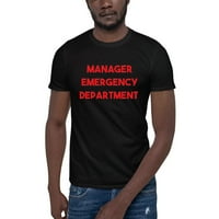 Crveni menadžer Hitni odjel kratkih rukava pamučna majica s nedefiniranim poklonima
