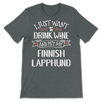 Finska lapphund majica za ljubitelje vina i vlasnike pasa