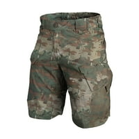Susanny Camo Cargo Hlače za muškarce Casual Button Muške kaki kratke maskirne kamuflage s džepovima