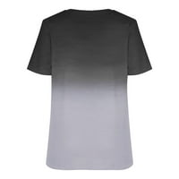 Košulje s popustom za ženska majica Crewneck Tee Teen Grils Modna odjeća Ombre Casual Comfy Pulover