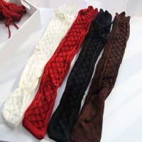 Modne čarape žene jesen i zimska puna boja pletiva preko čarapa koljena