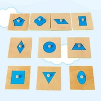 Montessori matematičke igračke za drvo geometrije ugrađene u rano djetinjstvo Obrazovanje Predškolske