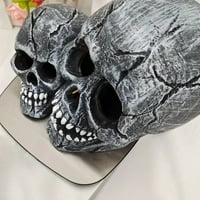 Wirlsweal Halloween Skull Ornament LED Povećajte atmosferu Izdržljiva jasna tekstura Nema grijanja Dekorativna stolna svjetiljka Horror Ghost Energy-ušteda Svjetla za spuštanje za noćnu tablicu