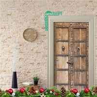 Huaai božićna vrata ukras i zanimljiv odmor Dekoracija za zabavu Xmas poklon božićne ukrase za home vrata Prozori i zidovi E