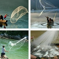 Riblje neto, izdržljivo bacanje riblje mrežice, vanjske rijeke za ribolov