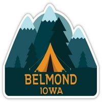 Belmond Iowa Suvenir Vinil naljepnica za naljepnicu Kamp TENT dizajn