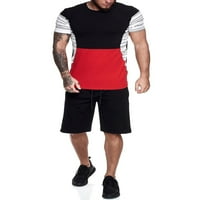 MyTrendy Men Activewear setovi kratkih rukava i elastične šorc hlače hlače odijelo trenerke za vježbanje